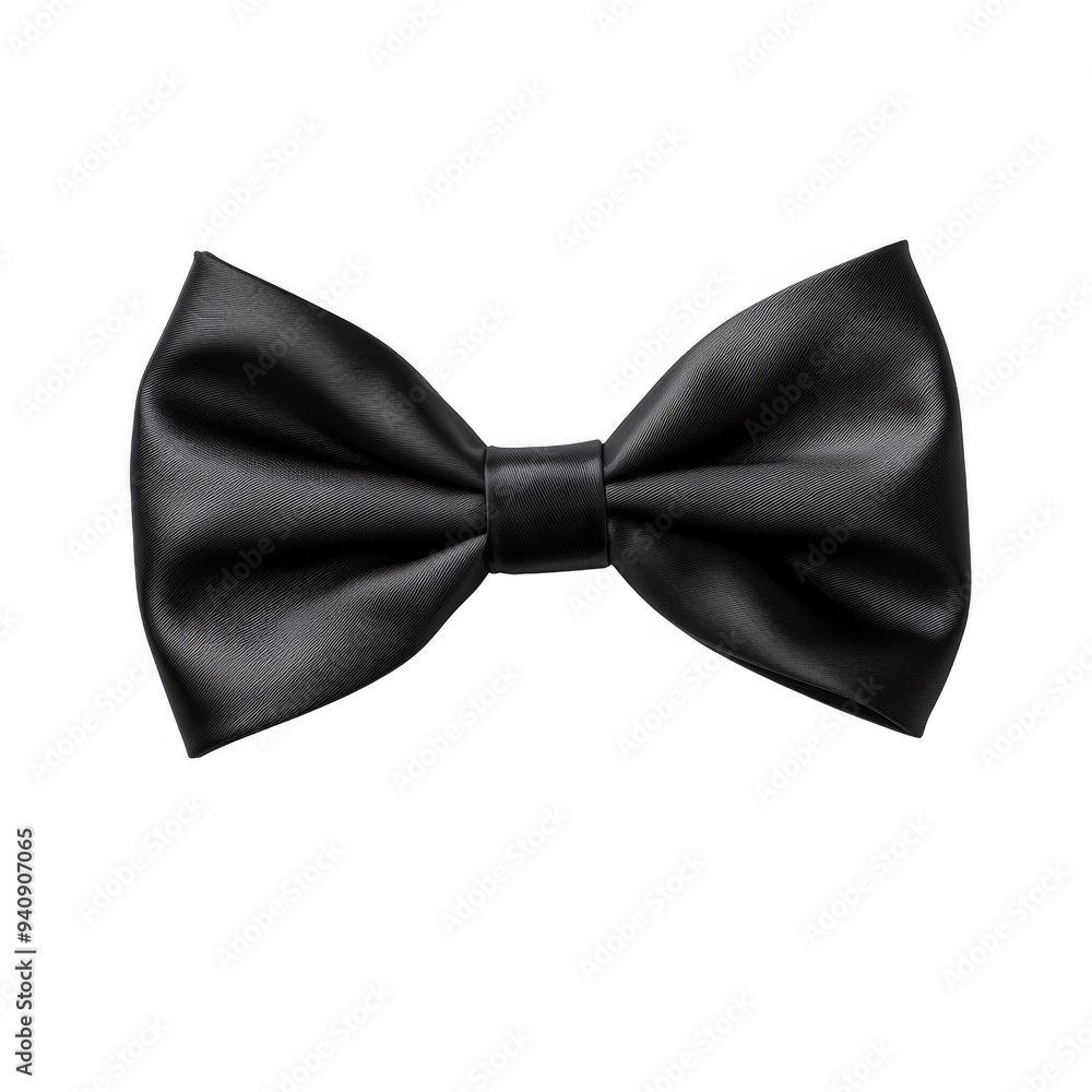 Black Bow Isolated on a Transparent Background Black Bow Isolated on a Transparent Background