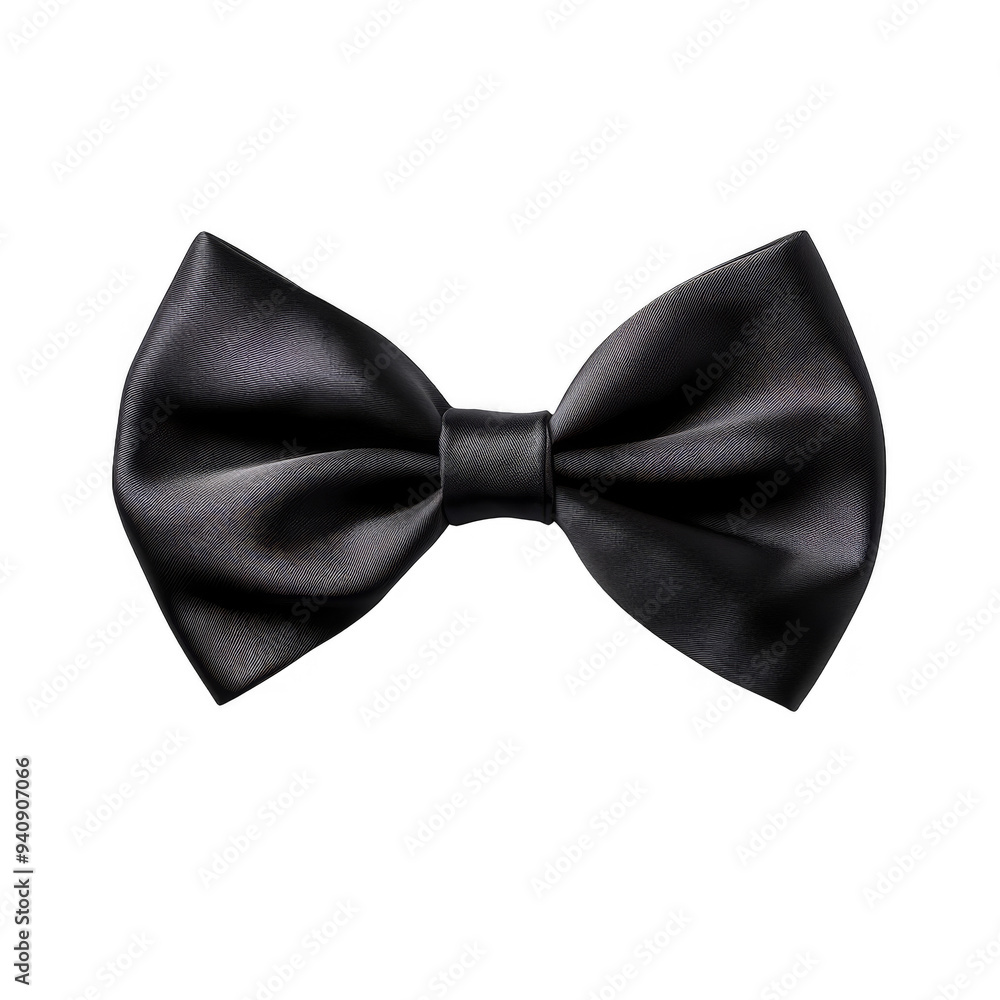 Black Bow Isolated on a Transparent Background Black Bow Isolated on a Transparent Background