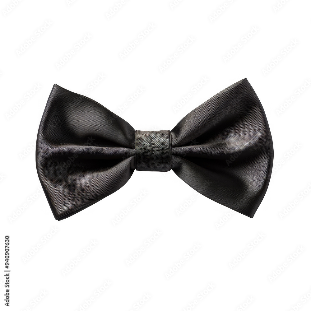 Black Bow Isolated on a Transparent Background Black Bow Isolated on a Transparent Background