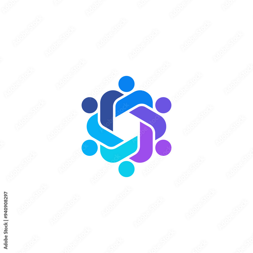 Community logo, teamwork logo design Community logo, teamwork logo design