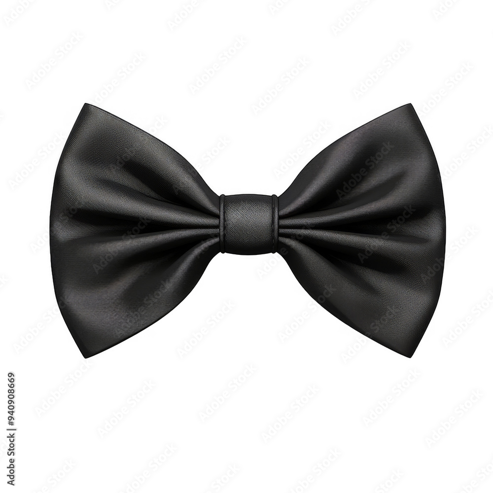 Black Bow Isolated on a Transparent Background Black Bow Isolated on a Transparent Background