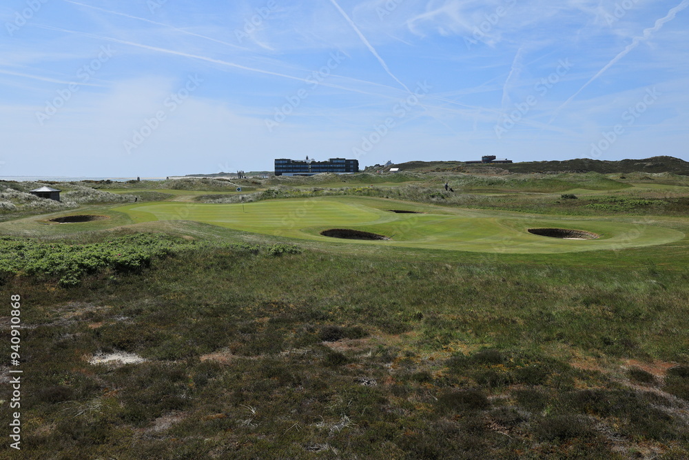 Naklejka premium Blick auf die Küstenlandschaft der Insel Sylt bei Hörnum