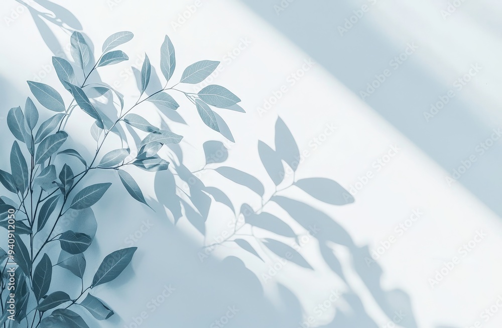 Graphite shadows of flowers on white semi-transparent fabric Graphite shadows of flowers on white semi-transparent fabric