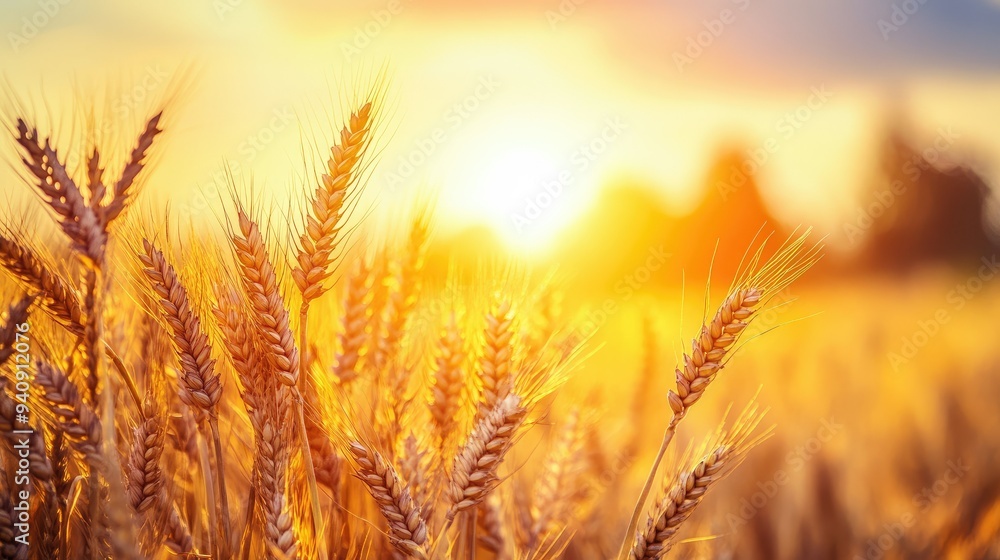 A golden wheat field at sunset, with warm sunlight shining through, symbolizing the festival of Baisakhi. A golden wheat field at sunset, with warm sunlight shining through, symbolizing the festival of Baisakhi.