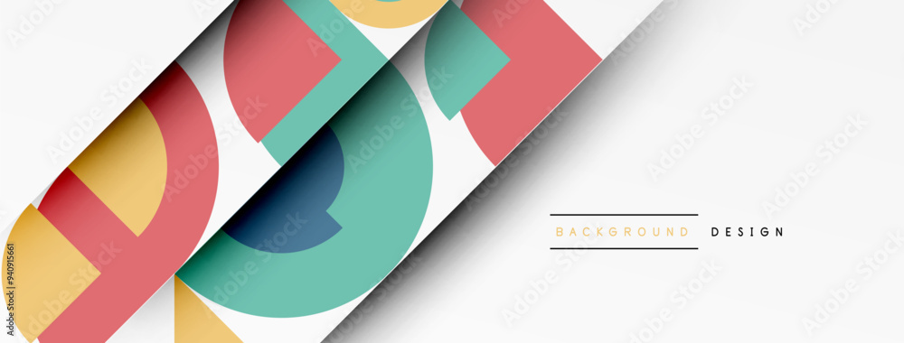 Modern geometrical abstract background - circles. Business or technology presentation design Modern geometrical abstract background - circles. Business or technology presentation design