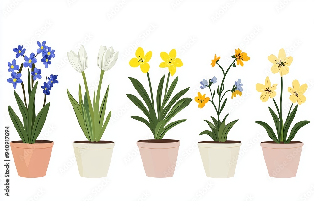 Flat flower icon set isolated on white. Includes roses, tulips, orchids, escusafilo, bells, Bellis perennis, bulbs, and many more. Flat flower icon set isolated on white. Includes roses, tulips, orchids, escusafilo, bells, Bellis perennis, bulbs, and many more.