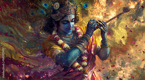 illustration, Lord Krishna