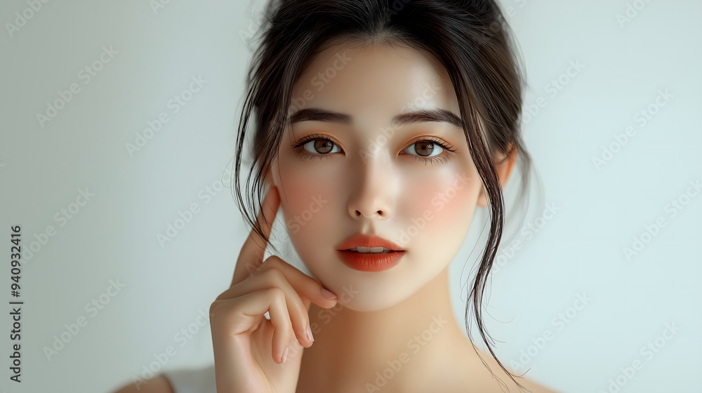 Asian beauty, Asian model, cosmetics model, model, white background, makeup, long hair, girl, girl, sexy beauty, beauty wallpaper, elegant beauty, fresh beauty, skincare Asian beauty, Asian model, cosmetics model, model, white background, makeup, long hair, girl, girl, sexy beauty, beauty wallpaper, elegant beauty, fresh beauty, skincare