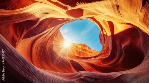 Antelope Canyon's Sunlit Embrace