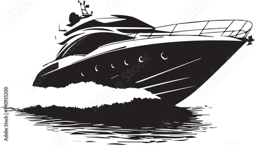 silhouette of a boat