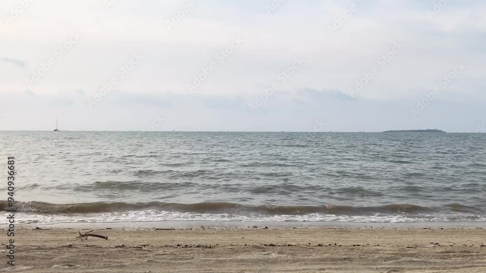indonesian beach, View of beach sea on sun light in the summer. At jepara Beach, Indonesia. indonesian beach, View of beach sea on sun light in the summer. At jepara Beach, Indonesia.