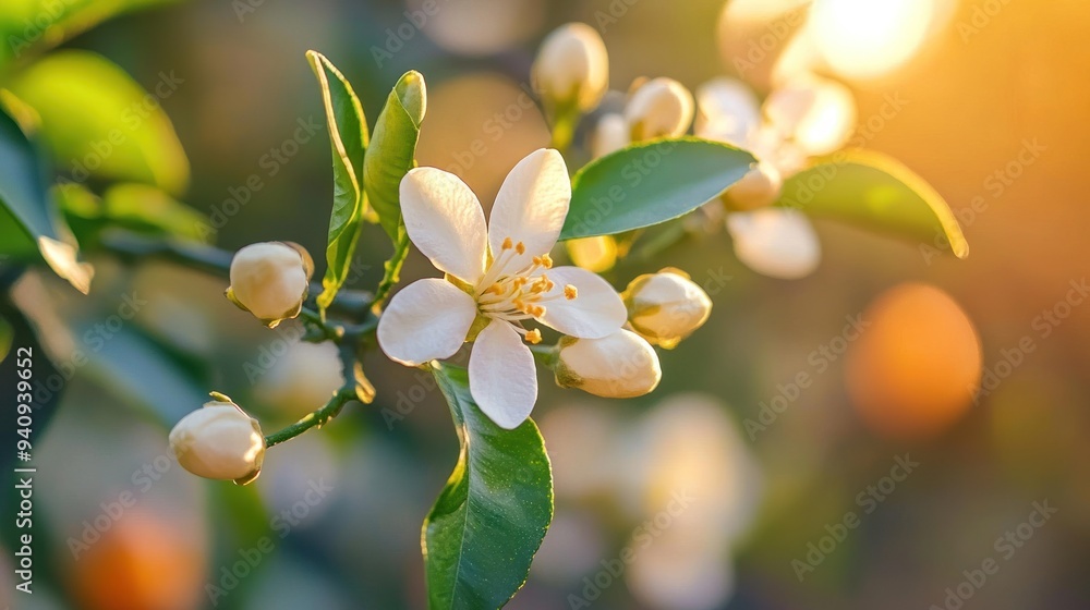White Blossom in Sunlight White Blossom in Sunlight