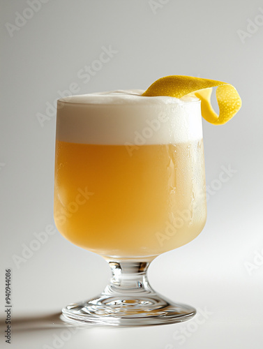 A whiskey sour in a lowball...