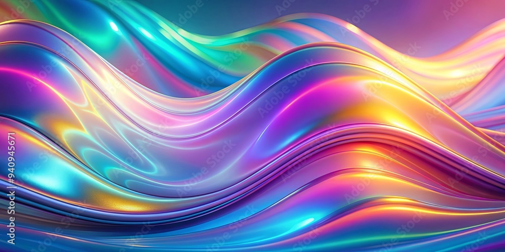 Abstract holographic background with gravity wave effect, hologram, abstract, futuristic, technology, digital Abstract holographic background with gravity wave effect, hologram, abstract, futuristic, technology, digital