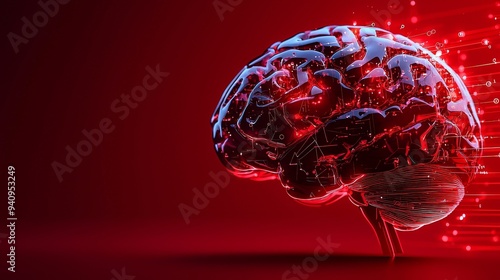 Illustration of a brain being soothed with cognitive techniques, Soreness, Mental relief procedures