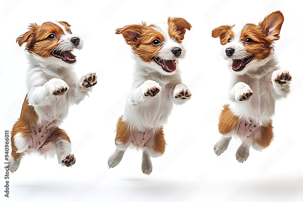 floated dog jumping gesture try to bite something in the air isolate on transparency background PNG floated dog jumping gesture try to bite something in the air isolate on transparency background PNG