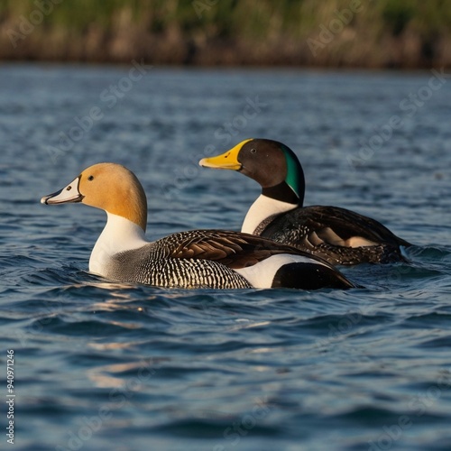 duck and ducklings photo