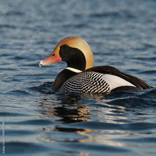 duck on the water photo