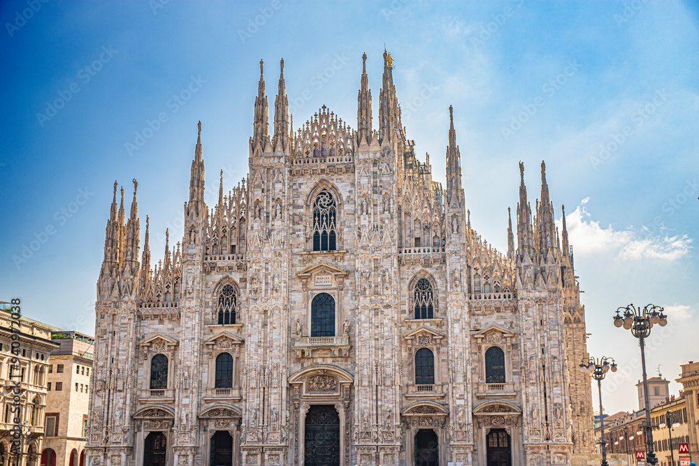 Milan Cathedral and galeria vittorio emmanuele II in italian lombardy Milan Cathedral and galeria vittorio emmanuele II in italian lombardy