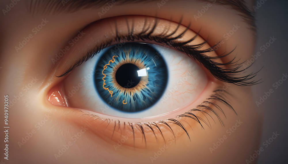 Fototapeta premium close up of a female eye