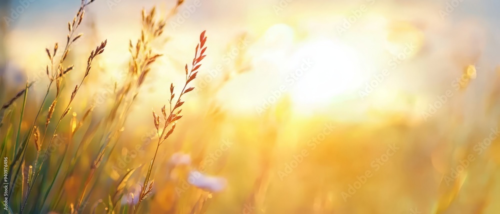 a softly blurred image of the undulating grasses a softly blurred image of the undulating grasses