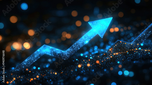 Wallpaper Mural Global business. Stock market or financial data. Financial chart background. Bar graph and line chart depicting stock market growth. Symbolize world business or trade. Financial graphs. Market grow Torontodigital.ca