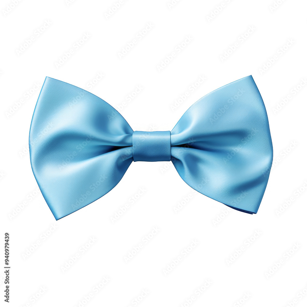Blue Bow Isolated on a Transparent Background Blue Bow Isolated on a Transparent Background