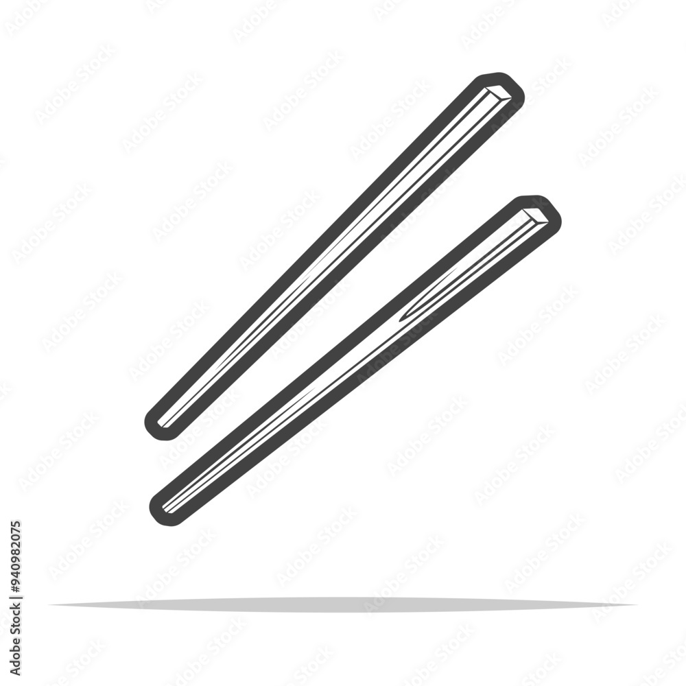 Wooden chopsticks icon transparent vector isolated Wooden chopsticks icon transparent vector isolated