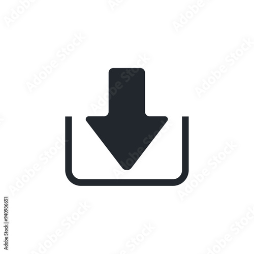 Download icon symbol template for graphic and web design collection logo vector illustration