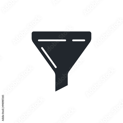 Filter icon. Funnel symbol template for graphic and web design collection logo vector illustration