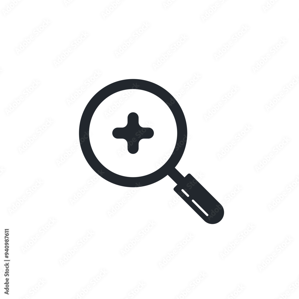 Zoom In icon symbol template for graphic and web design collection logo vector illustration Zoom In icon symbol template for graphic and web design collection logo vector illustration