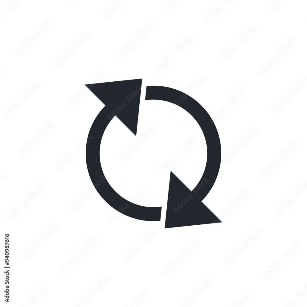 Refresh icon. Reload symbol template for graphic and web design collection logo vector illustration Refresh icon. Reload symbol template for graphic and web design collection logo vector illustration
