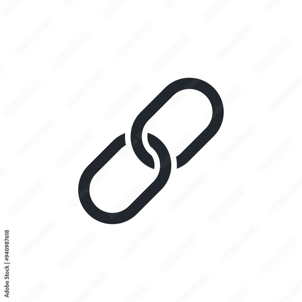 Link icon. Chain symbol template for graphic and web design collection logo vector illustration Link icon. Chain symbol template for graphic and web design collection logo vector illustration