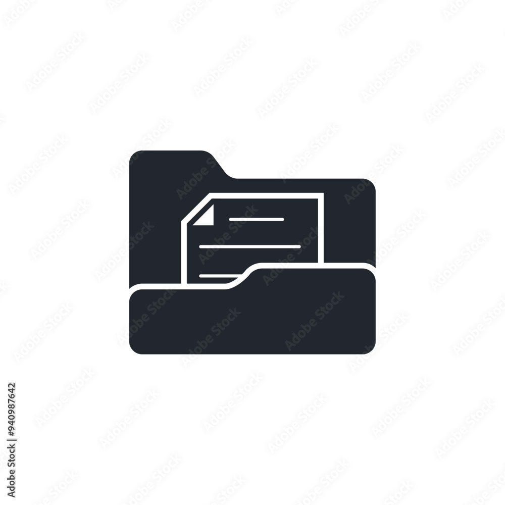 Folder icon symbol template for graphic and web design collection logo vector illustration Folder icon symbol template for graphic and web design collection logo vector illustration