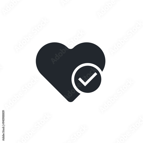 Favorite icon. Heart symbol template for graphic and web design collection logo vector illustration