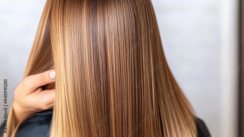 Hair treatment with keratin for repairing damage, strengthening care, smooth and strong