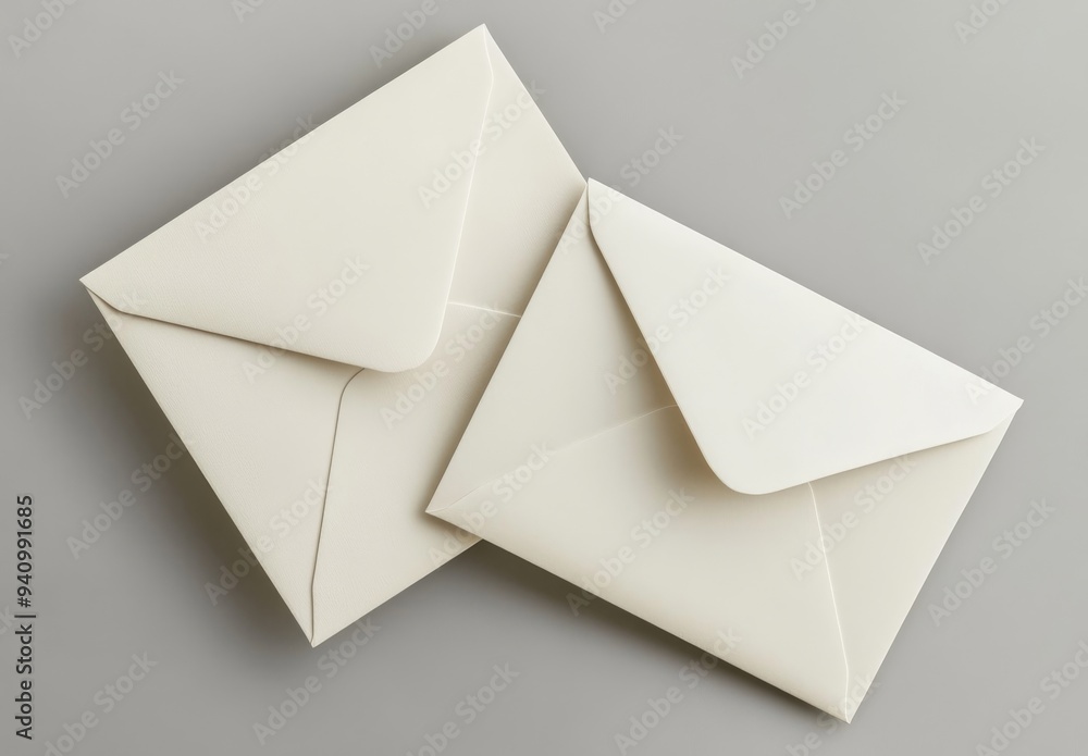 Square bi fold brochure mockup isolated on gray background. Square bi fold brochure mockup isolated on gray background.