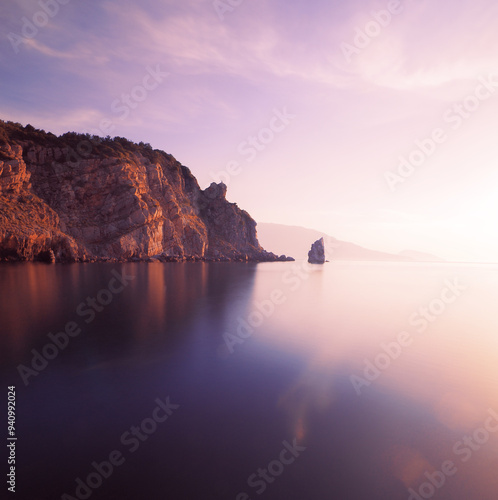 Rock sail at the yalta crimea