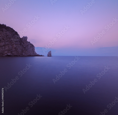 Rock sail at the yalta crimea