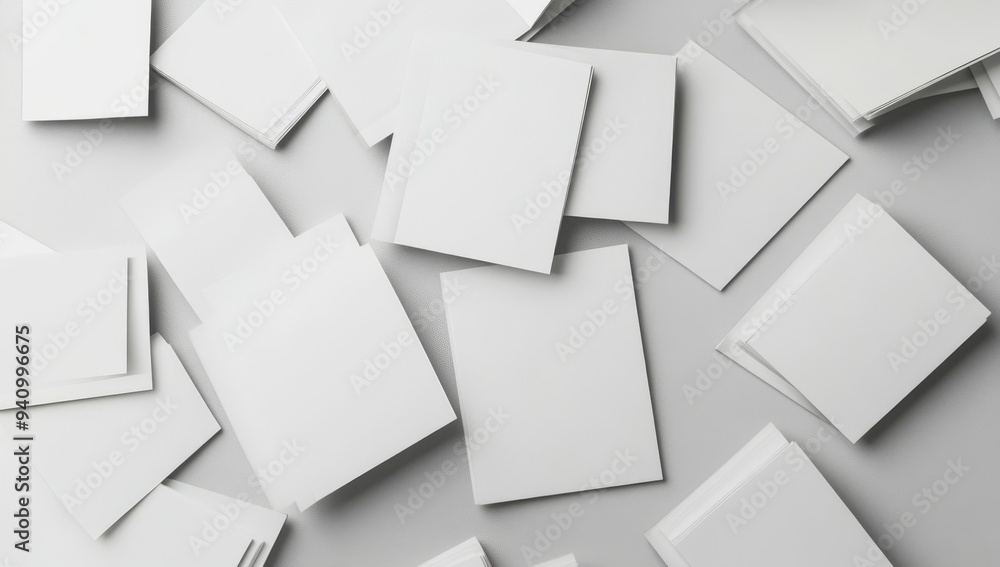 An illustration of an illustrated book, magazine, or catalog. This realistic mockup is isolated on a white background. An illustration of an illustrated book, magazine, or catalog. This realistic mockup is isolated on a white background.