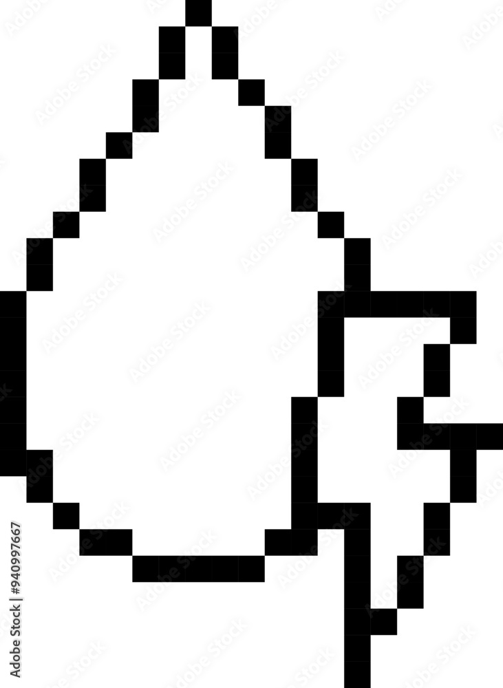 Water drop icon. Lighting symbol. Pixel style. Water drop icon. Lighting symbol. Pixel style.