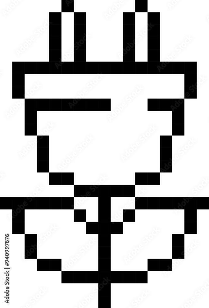Green energy icon. Pixel style. Green energy icon. Pixel style.