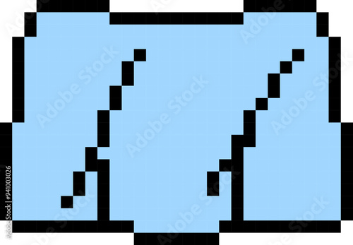 Car wipers icon. Pixel style.