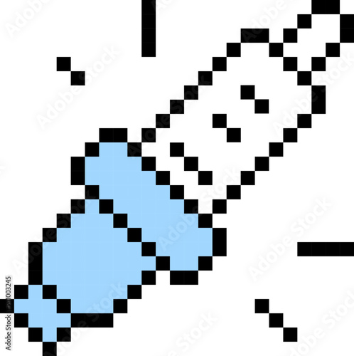 Spark plug icon. Pixel style.