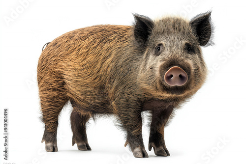 Boar On White Background