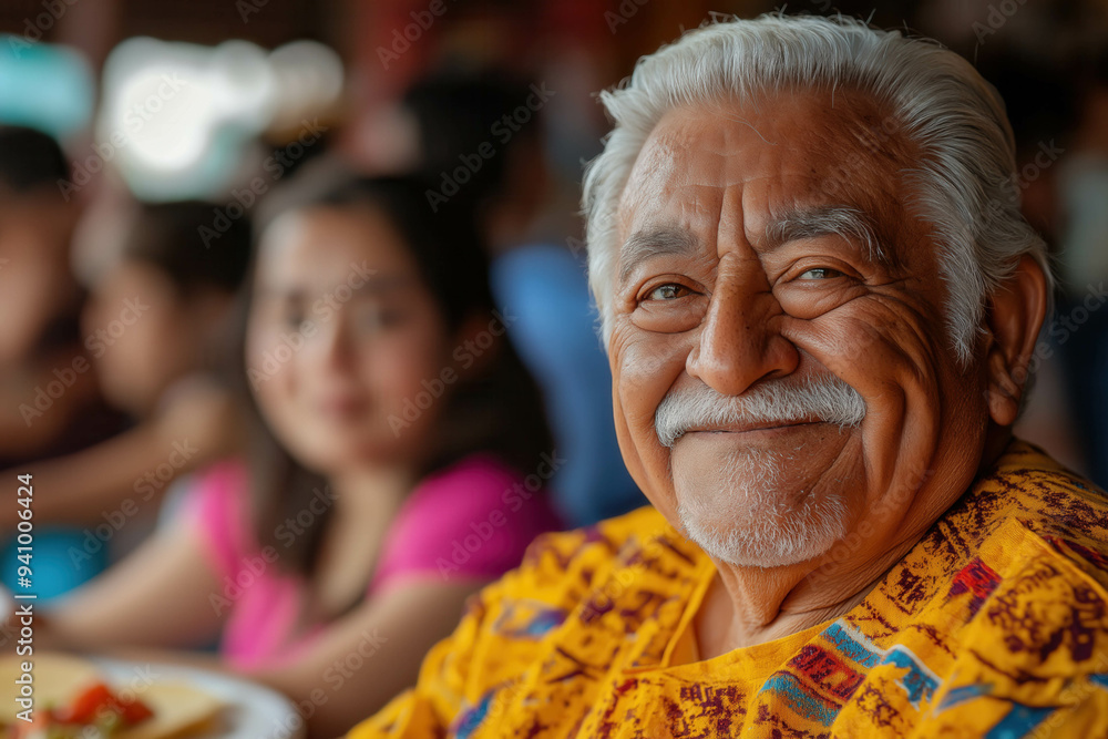 Family Eating Mexican Food Family Eating Mexican Food