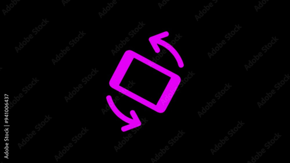 Rotate Your Phone to Landscape orientation. Rotate Your Device from Vertical to Horizontal. Outline Icon Animation on green Background for Social Media Rotate Your Phone to Landscape orientation. Rotate Your Device from Vertical to Horizontal. Outline Icon Animation on green Background for Social Media