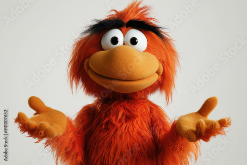 Gritty On White Background