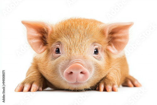 Hog On White Background