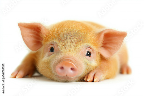 Hog On White Background